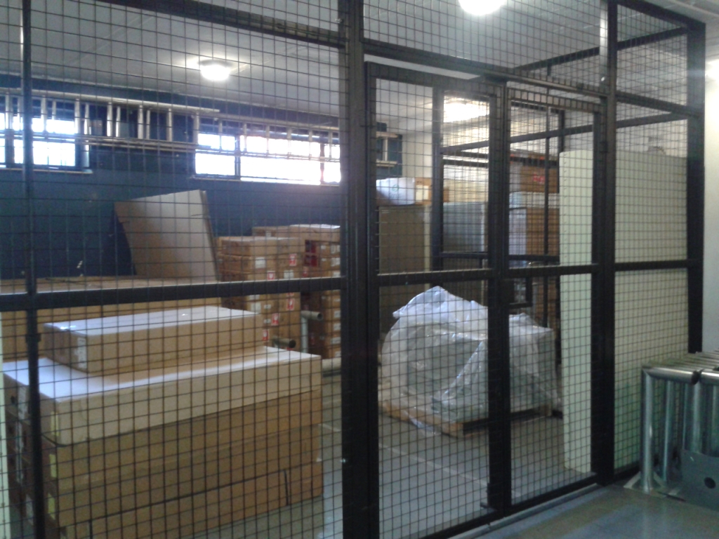 Another view of Security Cage in a warehouse